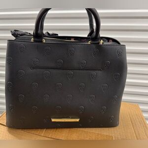 Betsey Johnson NWOT Black Skull Tote